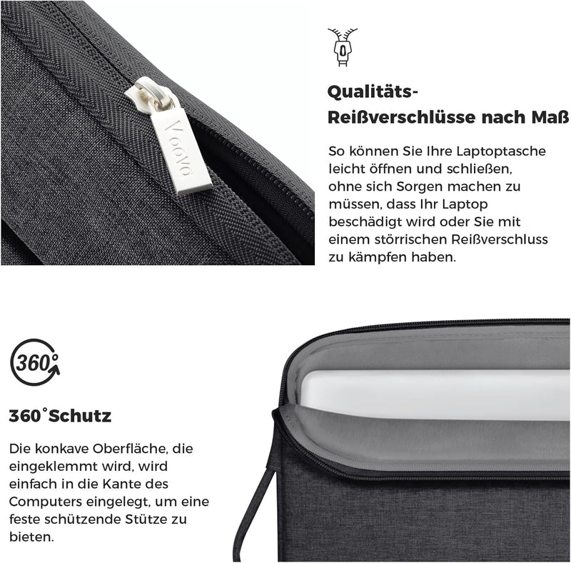 Voova 11,6 13 13,6 Zoll Laptophülle MacBook Air Pro M1 M2 iPad Tablet Tasche 13.3 11 11.6 Hülle Lapt