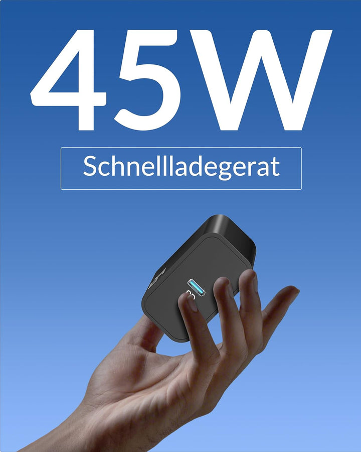 45W USB-C Schnellladegerät Schnellladekabel für Samsung Galaxy S26 S25 S24 S23 S22 FE Ultra Edge, A5