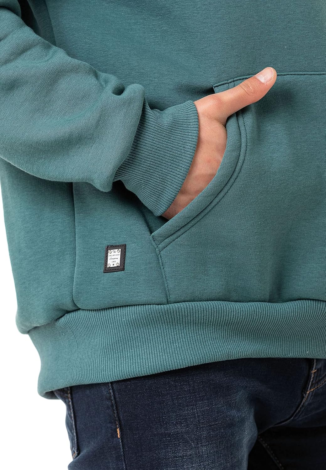Redbridge Herren Kapuzenpullover Basic Hoodie Premium Sweatshirt S Petrolgrün, S Petrolgrün