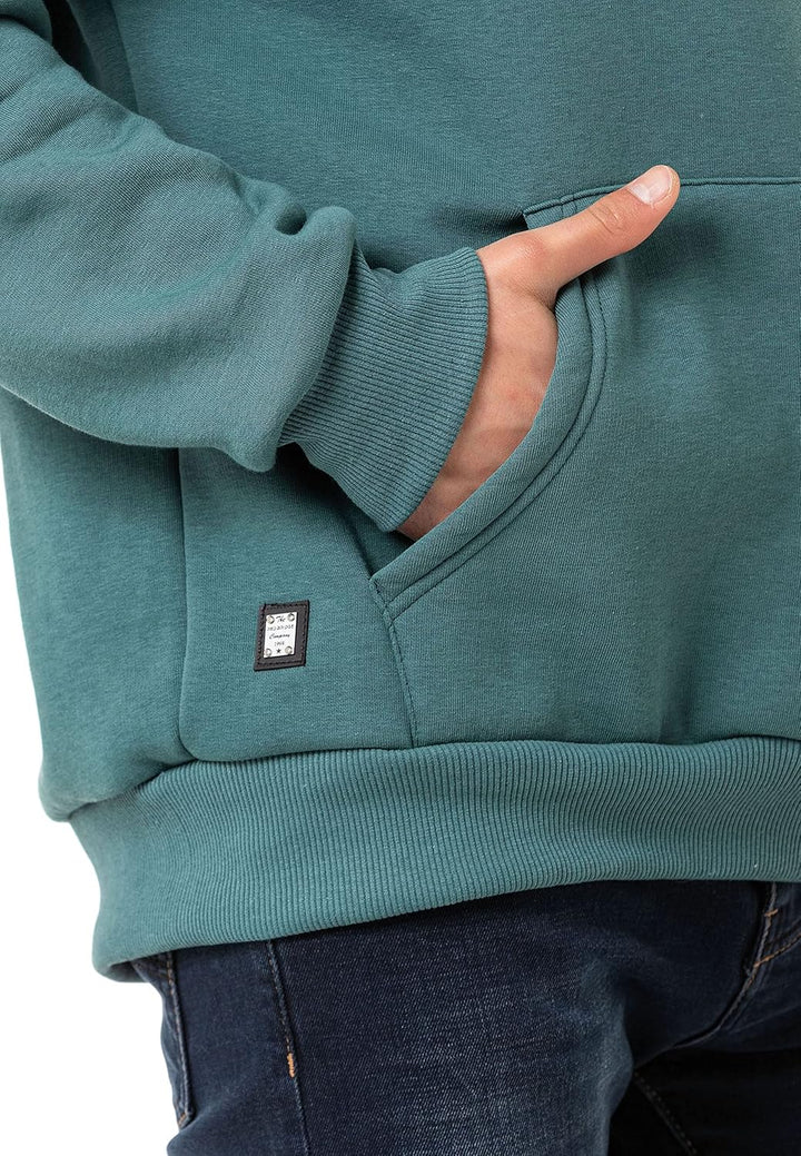 Redbridge Herren Kapuzenpullover Basic Hoodie Premium Sweatshirt S Petrolgrün, S Petrolgrün