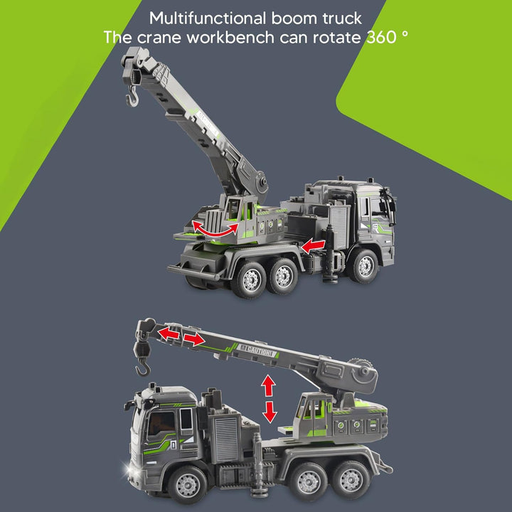 Srliya 1:32 RC-Kran Hochsimulation Bewegliches Gelenkferngesteuertes Kranmodell mit Leichter Mädchen