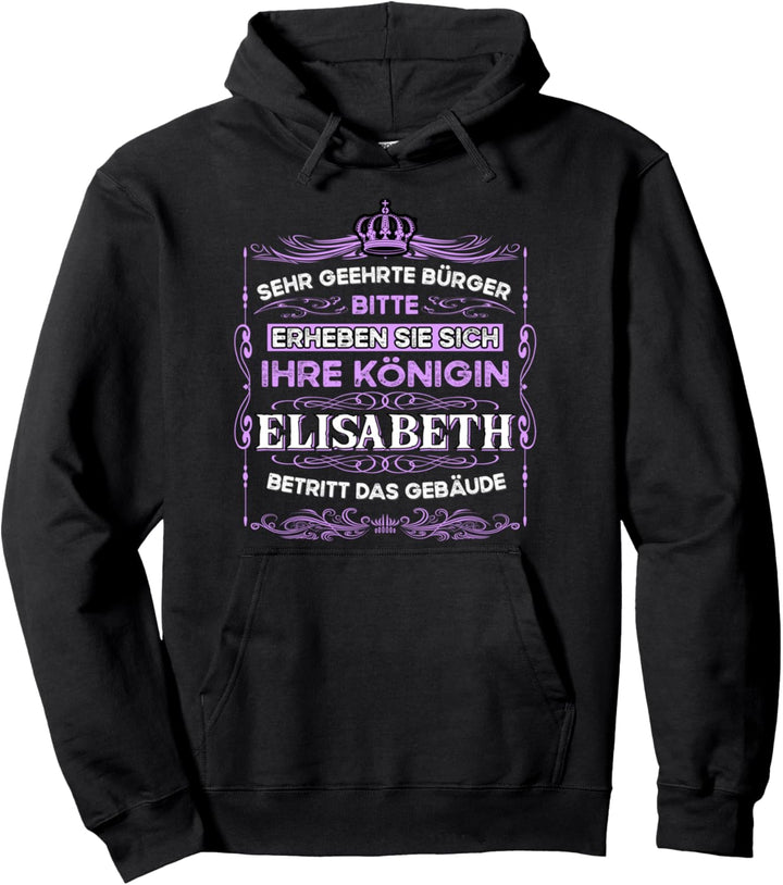 Name Elisabeth Vorname Pullover Hoodie