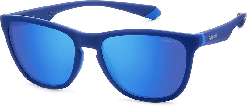 Polaroid Unisex Sunglasses 56 Zx9/5x Blue Azure, 56 Zx9/5x Blue Azure