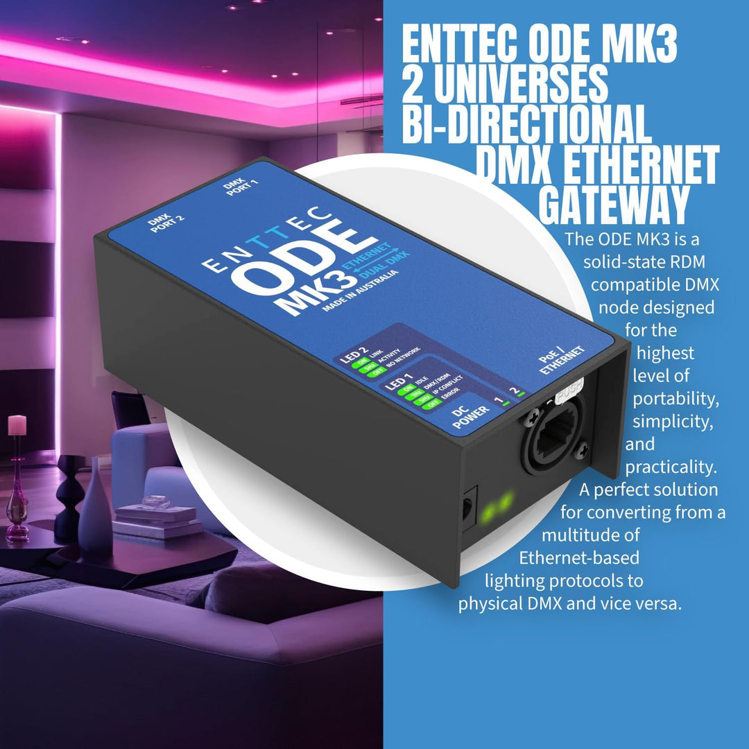 Enttec ODE Mk3 - DMX Steuersoftware