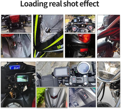 OBEST Dashcam Motorrad, 120°Weitwinkel Autokamera mit 3 Zoll Bildschirm, Vollständig wasserdichte Da