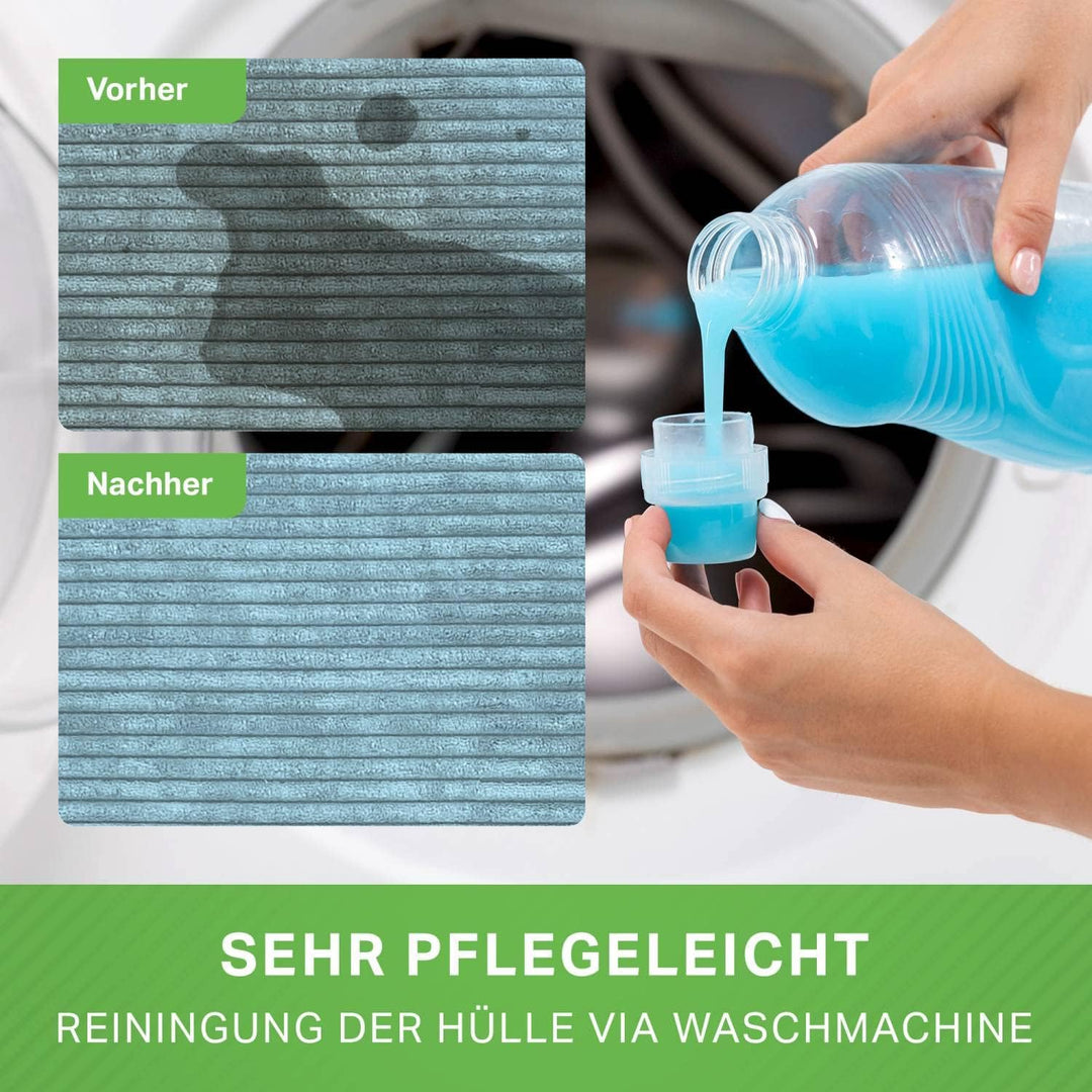 Green Bean XXL Sitzsack aus Cordstoff 370 Liter EPS-Perlen Füllung - Kuschelig Weich Robust & Waschb