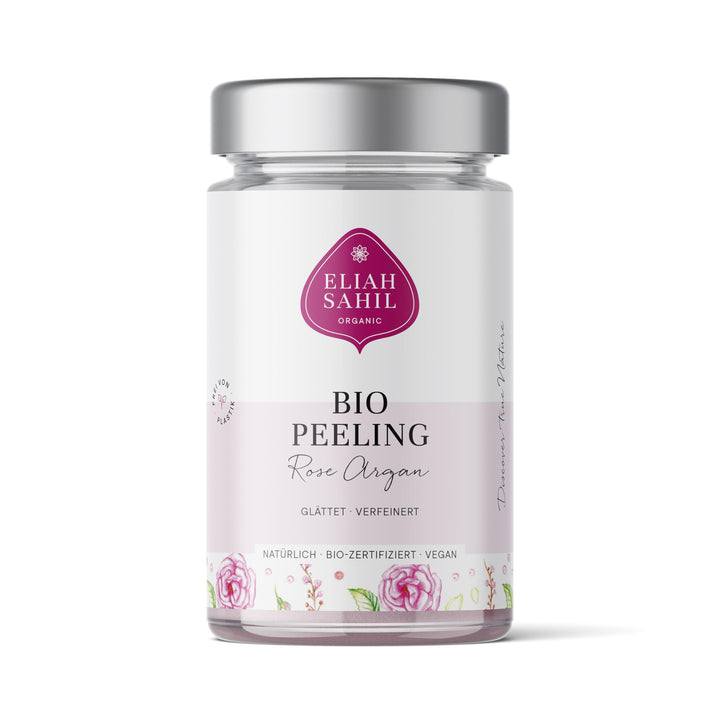 ELIAH SAHIL Bio Rose und Argan Körperpeeling von ELIAH SAHIL Bio mit Himalaya Salz I Naturbelassen u