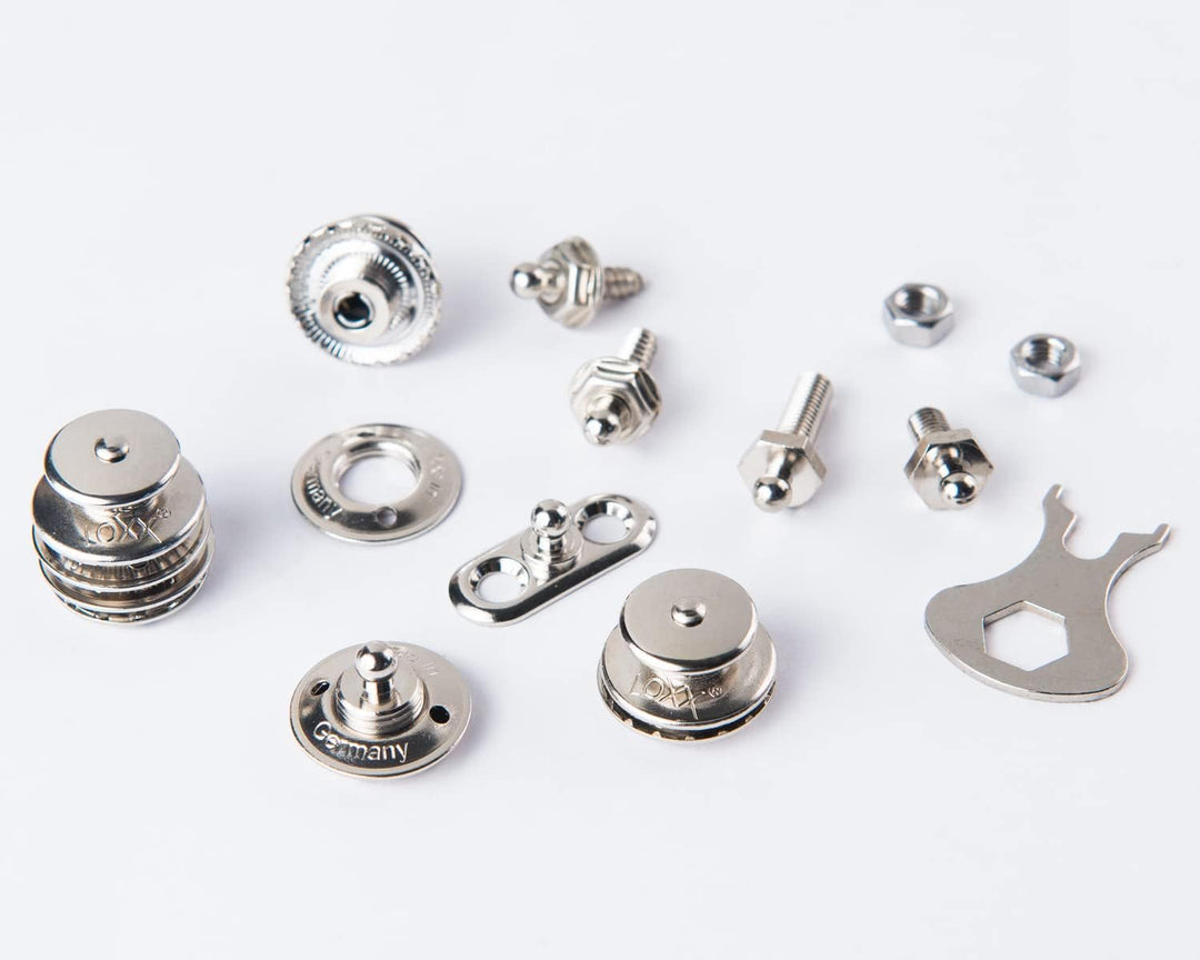 New Marine LOXX Set 10 Stück Oberteile + Gewindeschrauben M5x22 + Schlüssel