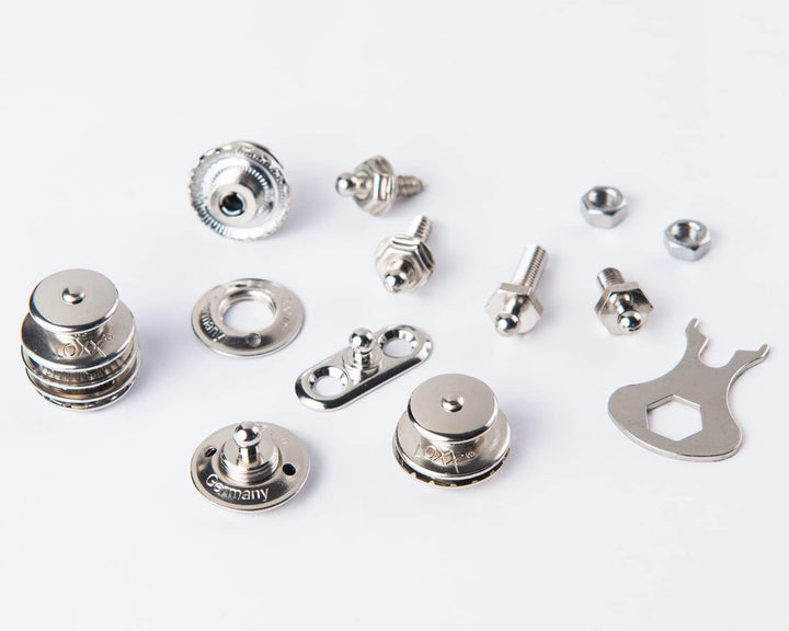 New Marine LOXX Set 10 Stück Oberteile + Gewindeschrauben M5x22 + Schlüssel