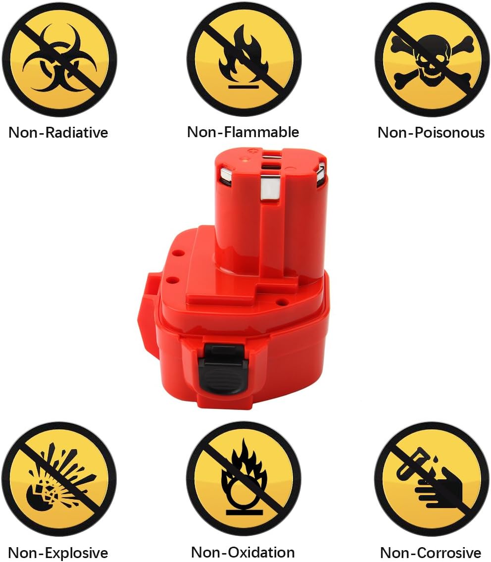 Shentec 12V 4.5Ah Ni-MH Ersatzakku für Makita Akku 1220 1222 PA12 1233S 1234 1233 1235 1235B 1235F 1