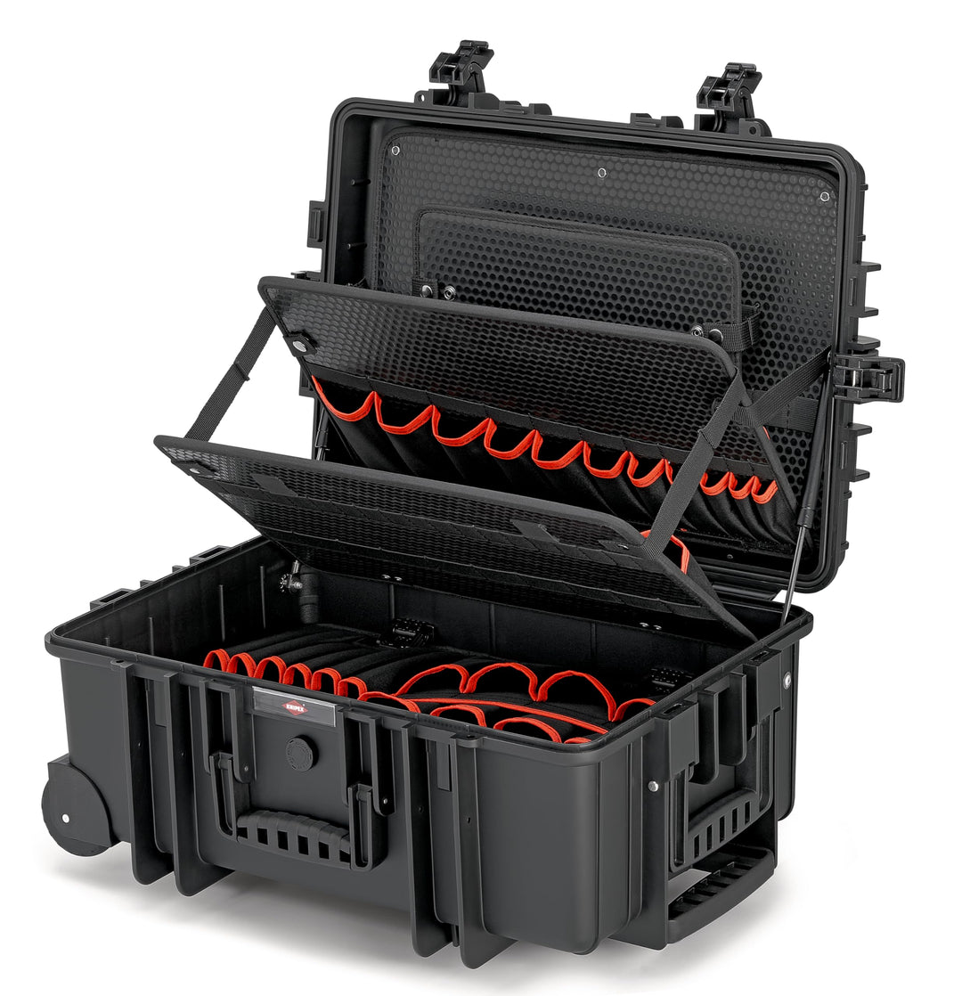 KNIPEX 00 21 37 LE Werkzeugkoffer "Robust45 Move" Werkzeug-Trolley | Rollkoffer leer Single