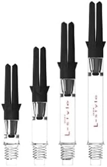 LSTYLE Carbon Dart Shafts: Spins - for Soft Tip and Steel Tip Darts 13.0MM Transparent, 13.0MM Trans
