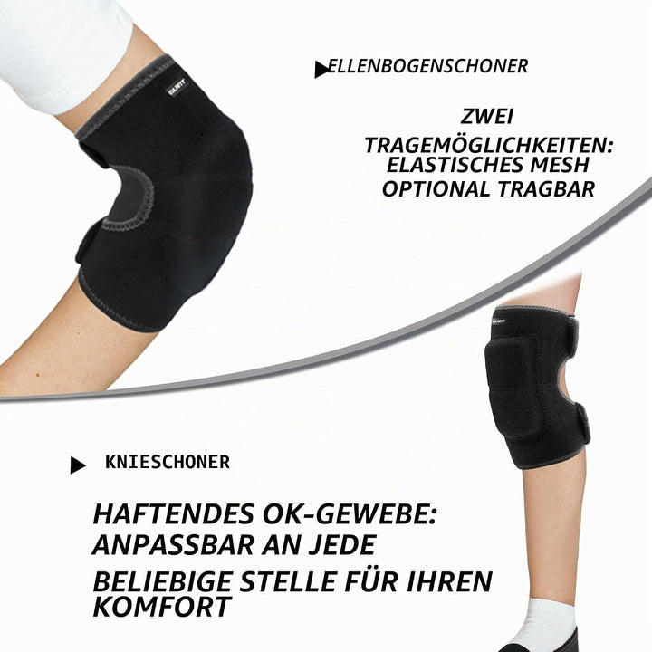 ONTYZZ Kinder Knieschützer Jungen Mädchen Einstellbar Weich Knieschoner mit Verdickten SBR Pad Guard