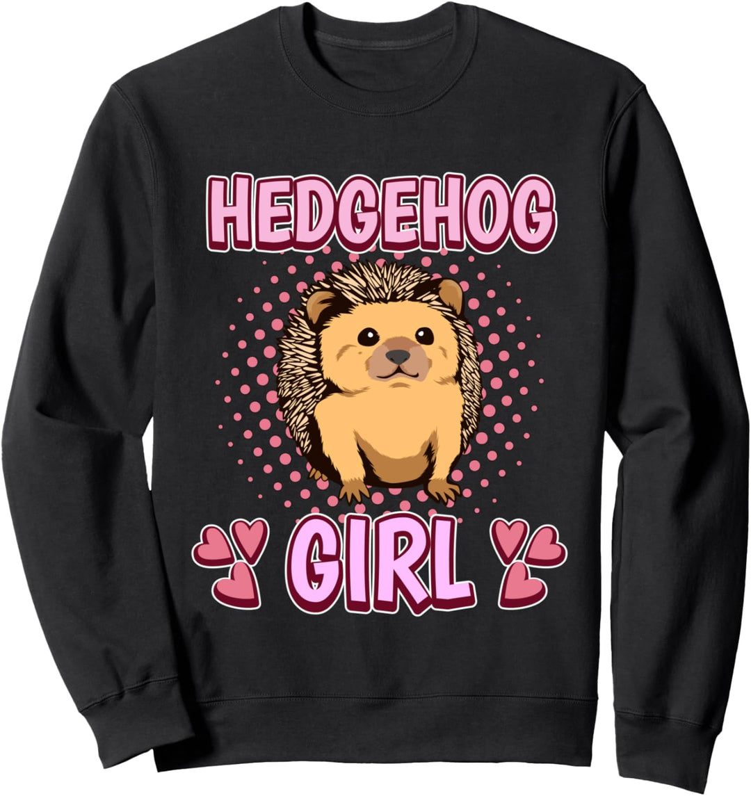 Mädchen Hedgehog Girl Igel Sweatshirt