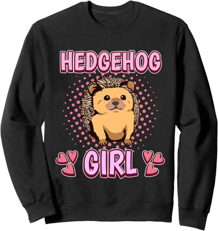 Mädchen Hedgehog Girl Igel Sweatshirt