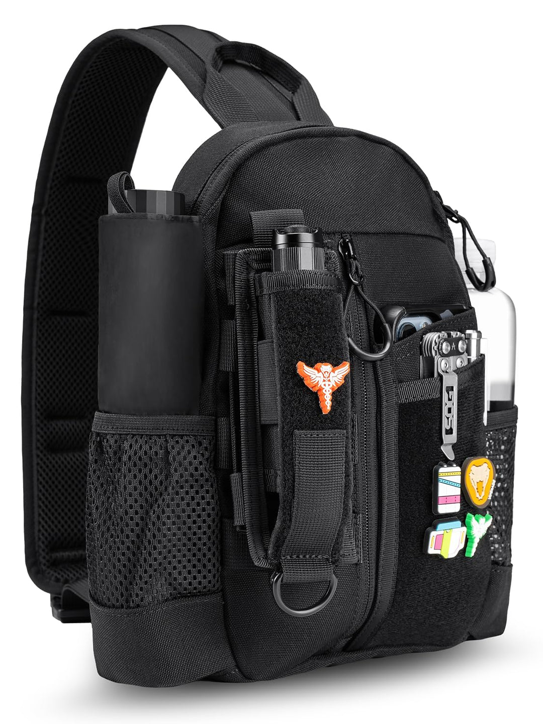 VIPERADE CHS1 EDC Brusttasche Herren Schultertasche,Leichter Sling Bag Klein Sling Rucksack mit vers