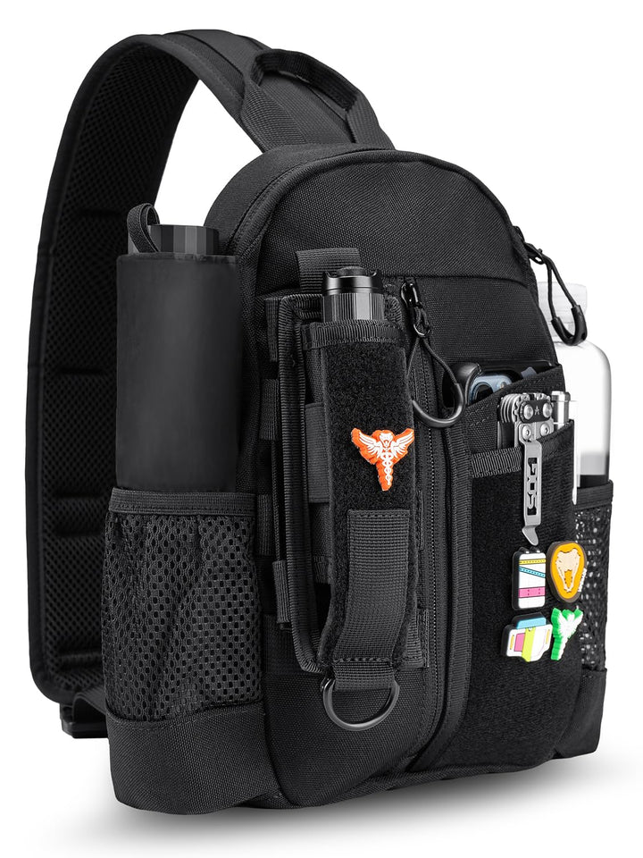 VIPERADE CHS1 EDC Brusttasche Herren Schultertasche,Leichter Sling Bag Klein Sling Rucksack mit vers