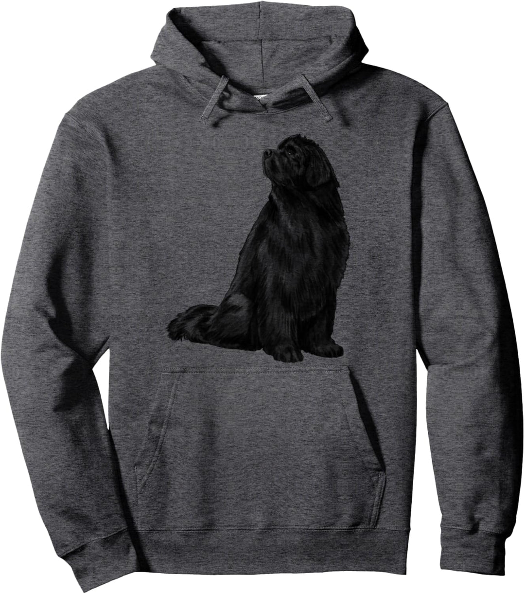Sitzinder Hund Neufundländer Pullover Hoodie