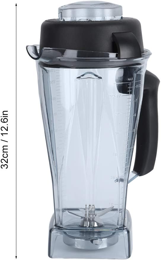 Rehomy Klarer Blender Cup Ersatz Blender Flasche Blender Zubehör Cup Blade Deckel Fit für Vitamix