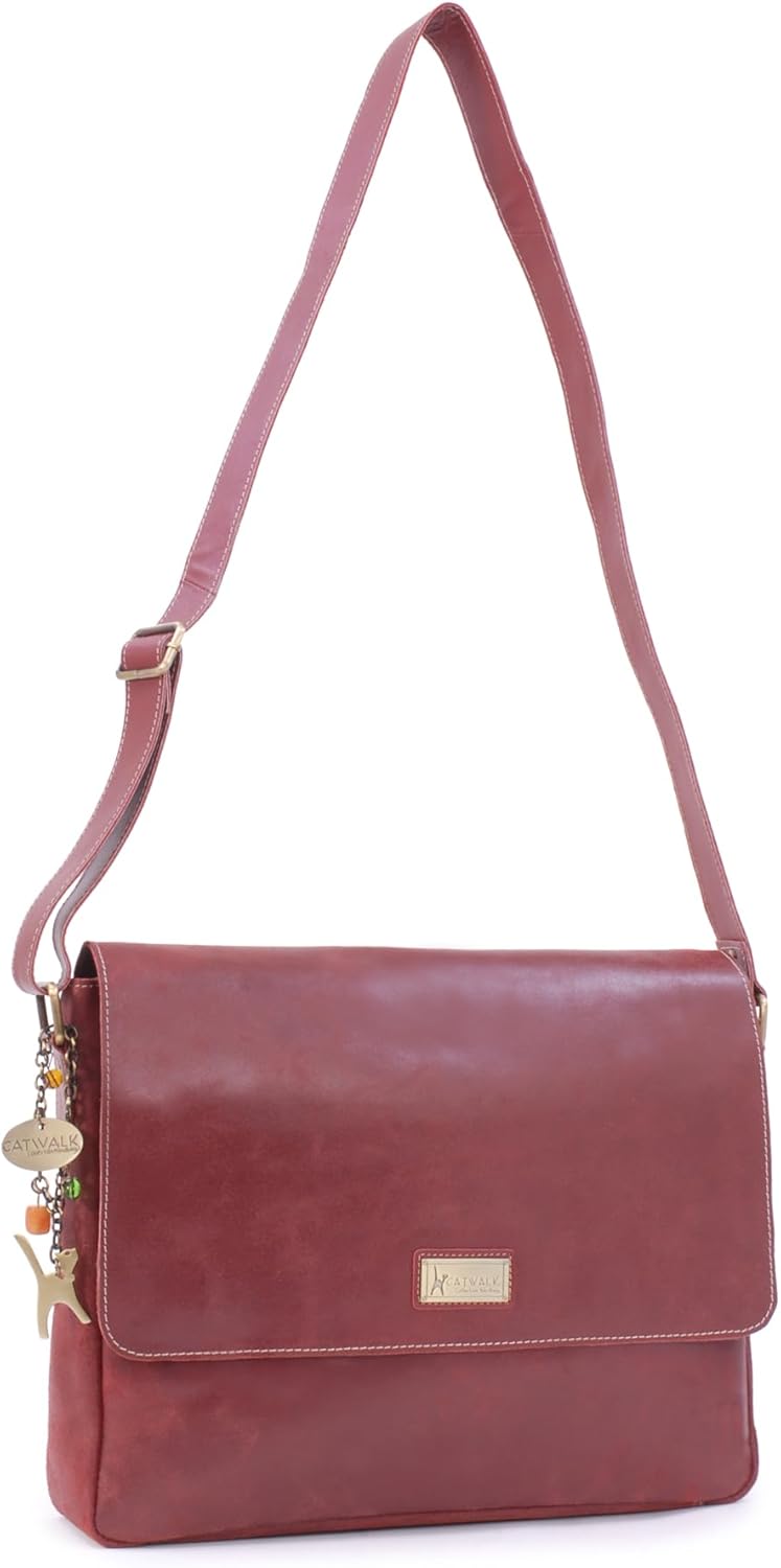 Catwalk Collection Handbags - Vintage Grobem Leder - CATWALK COLLECTION - Gröss - Umhängetasche Mess