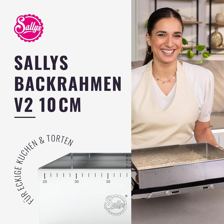 Sallys Backform Backring Tortenring rund rechteckig eckig verschiedene Grössen und Formen (Backrahme
