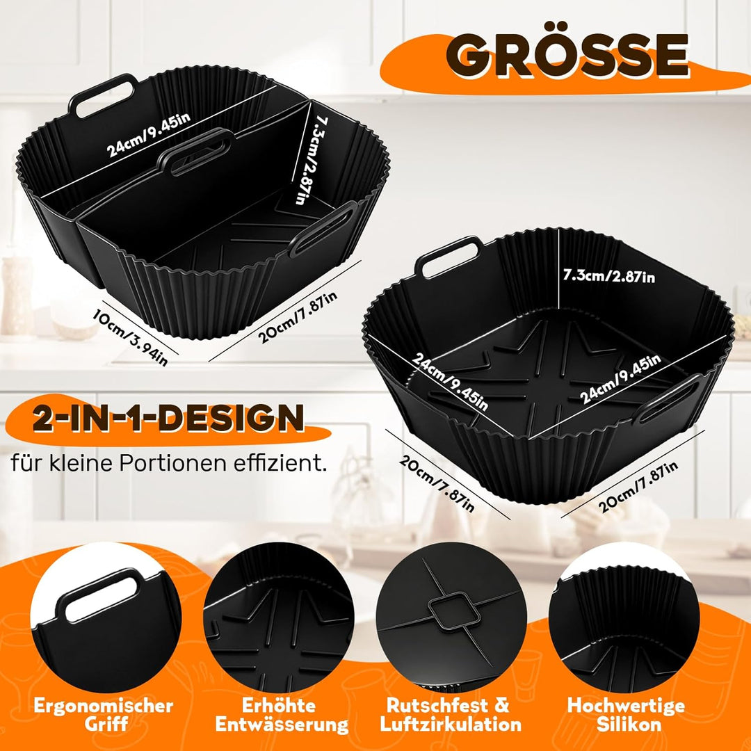 Heissluftfritteuse Zubehör für COSORI Turboblaze 6L Airfryer XXL 5,5L 6,4L, Airfryer Zubehör für Nin