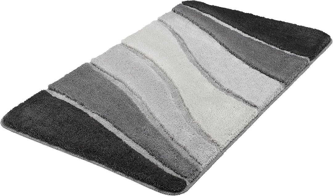 Meusch Badteppich Ocean grau 60 x 100 cm 60 x 100 cm Schiefer, 60 x 100 cm Schiefer