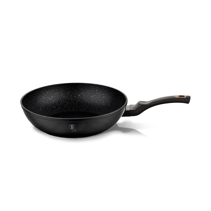 Berlinger Haus Wok 28 cm Black Rose – Marmorbeschichtung – Aluminium Turbo Induktion