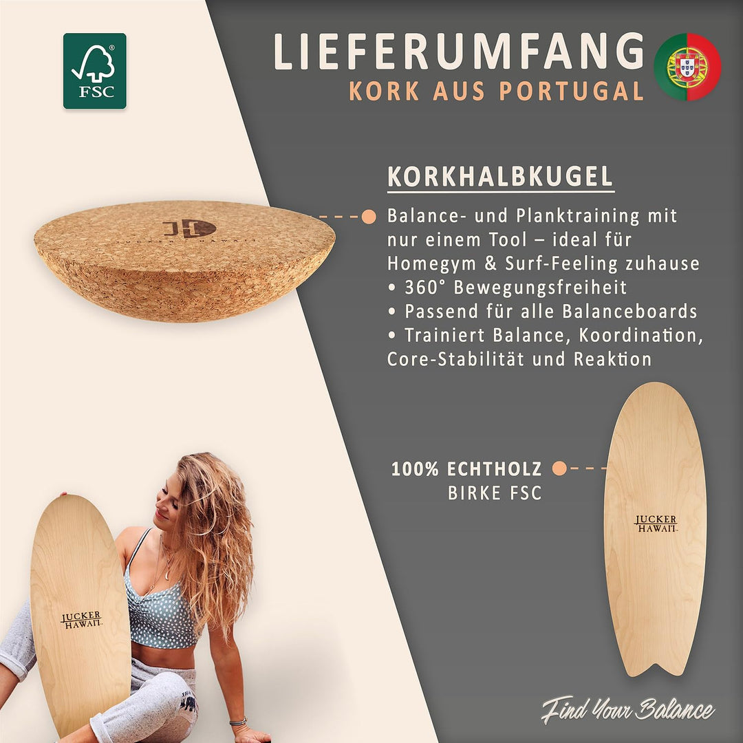 JUCKER HAWAII Balance Boards – Originale Balanceboards seit 2007 – Made in Germany aus 11 Schichten