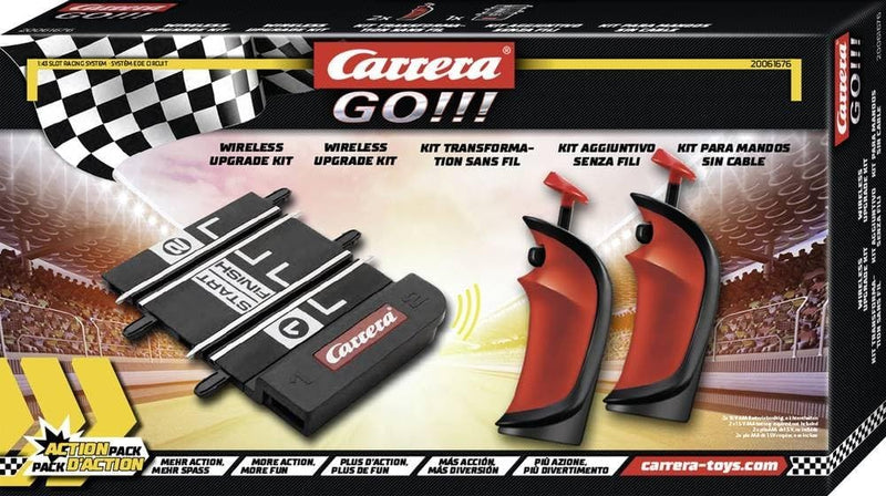 Carrera - 20061676 GO!!! Wireless Upgrade Kit (Juni) | Kabellose Handregler für GO!!! Rennbahnen | E