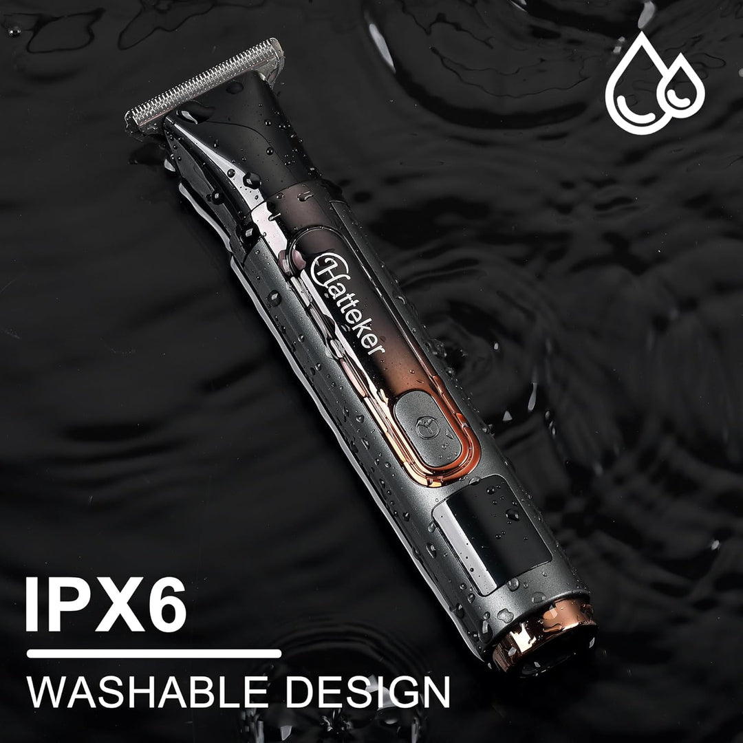 Hatteker Herren-Rückenrasierer Körpertrimmer Elektrischer Body Groomer Gesichts-, Arm-, Kinn-Barttri