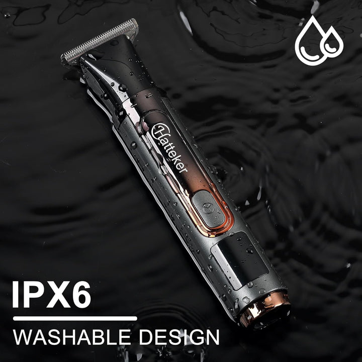 Hatteker Herren-Rückenrasierer Körpertrimmer Elektrischer Body Groomer Gesichts-, Arm-, Kinn-Barttri