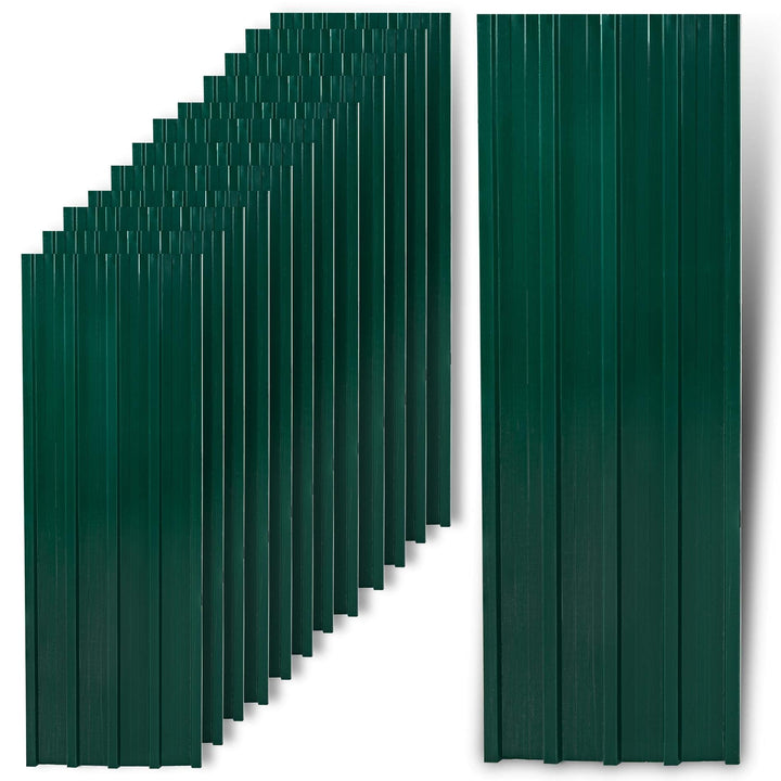 ESTEXO Trapezblech Profilblech Metallblech 12 Stück Dachblech Stahlblech Grün RAL 6005, Grün Ra