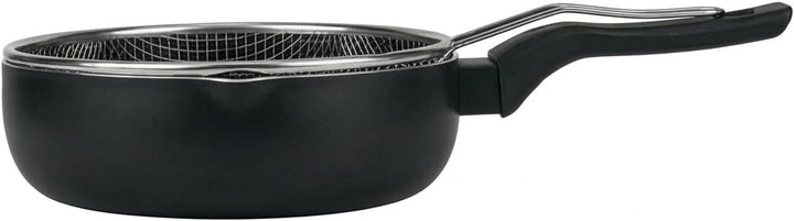 MGE - Frittierpfanne - Induktion Schnell - Bratpfanne - Fritteuse - Wok - Schwarz - 26 cm