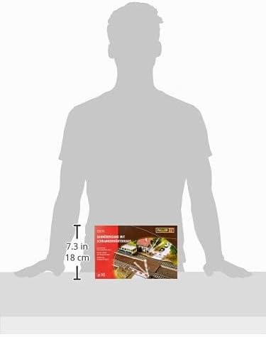Faller 120174 H0 Bahnuebergang mit Waerterhaus Bausatz, One Size