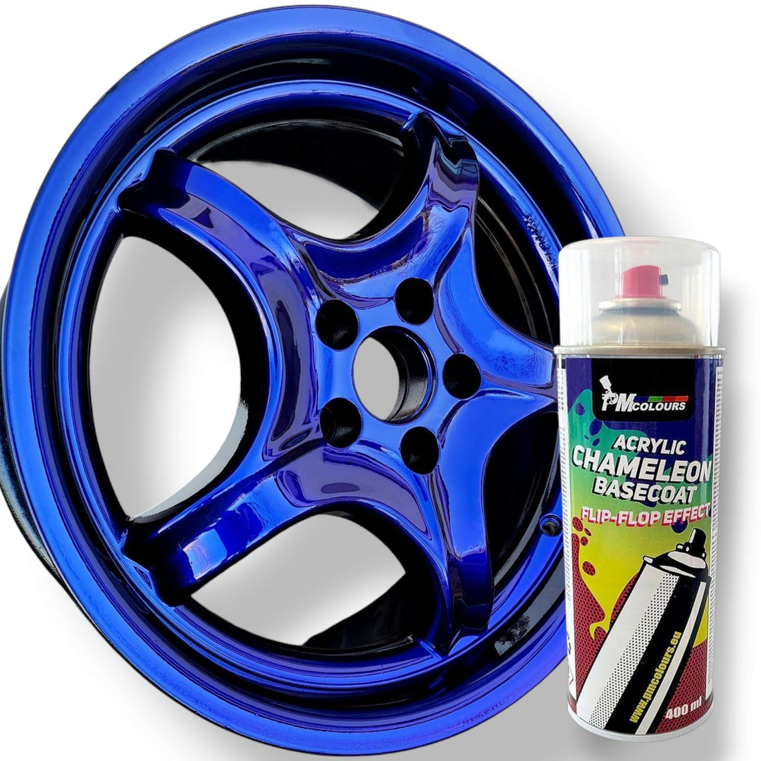 Flip Flop Lack mit Multi Color Chamäleon-Effekt VULCAN, Sprühdose 400 ml, BCB-Basecoat (blau-schwarz