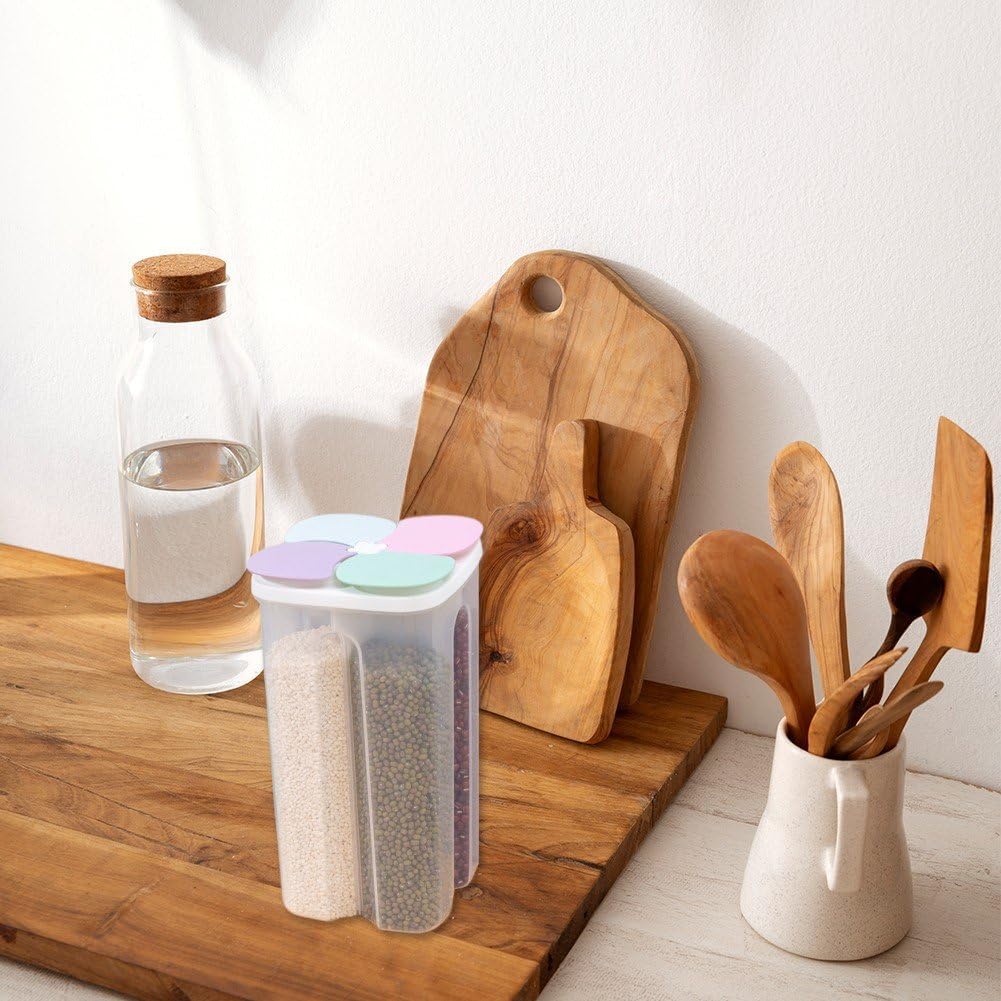 4 Gitter, Versiegeltes Glas, Müsli-aufbewahrungsbox, Frischhaltebox, Lebensmittelaufbewahrungsbehält