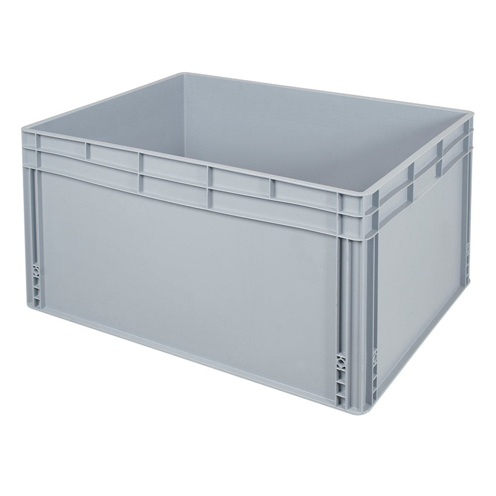 Eurobehälter mit Griffleisten, LxBxH 800x600x420 mm, 172 Liter, lebensmittelecht, Industriequalität