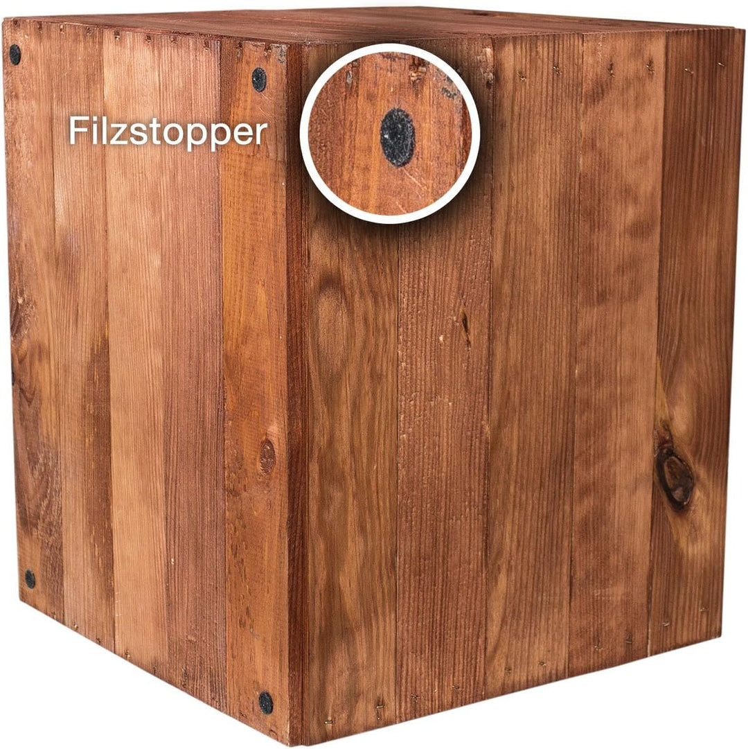 4 Kisten für Kallax Regale Fachelement aus Holz für Regale - auch einzeln schöne Deko - 32x37,5x32,5