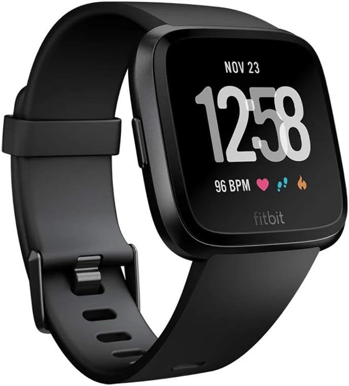 Fitbit Versa Gesundheits- & Fitness Smartwatch mit Herzfrequenzmessung, 4+ Tage Akkulaufzeit & Wasse