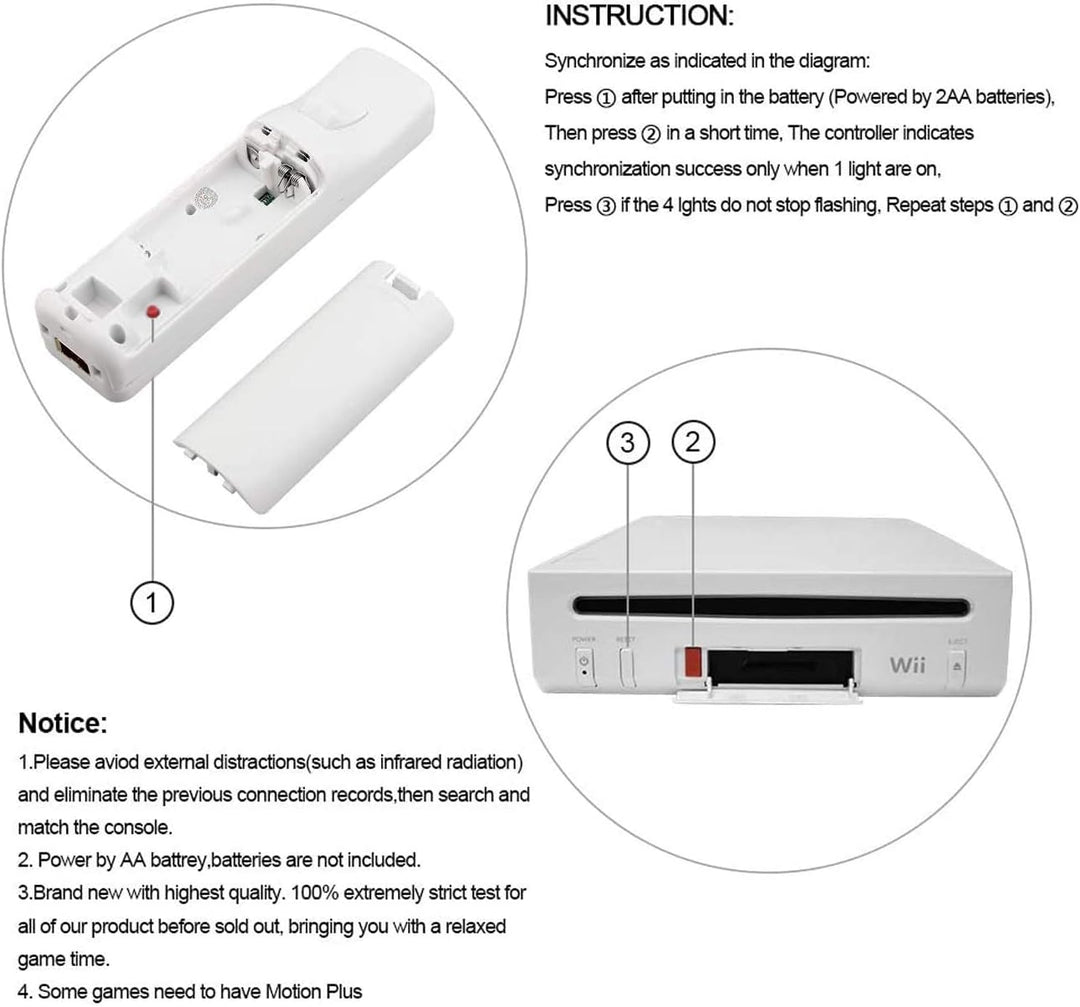 Atopoo Wii Fernbedienung, Ersatz Fernbedienung Game Controller mit Silikonhülle und Handgelenkschlau
