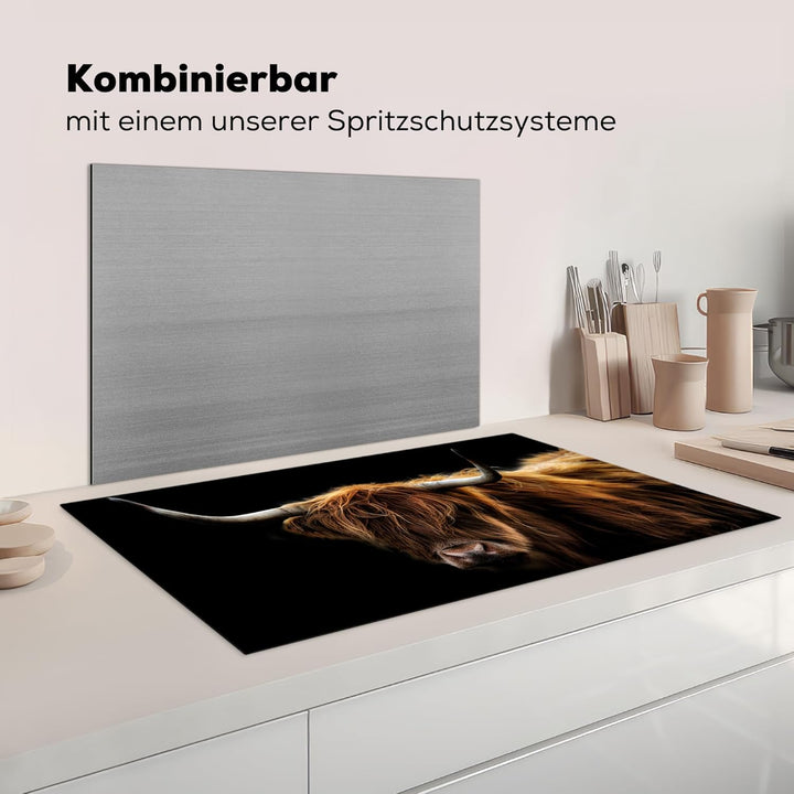 Herdabdeckplatte Einteilig Herdabdeckung Abdeckplatte für Ceranfeld Abdeckung Induktionskochfeld Auf