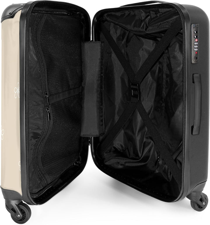 Koffer Mittelgross 67x43x25 cm Hartschalenkoffer L Trolley Rollkoffer 4 Rollen Leicht Hartschale Mit
