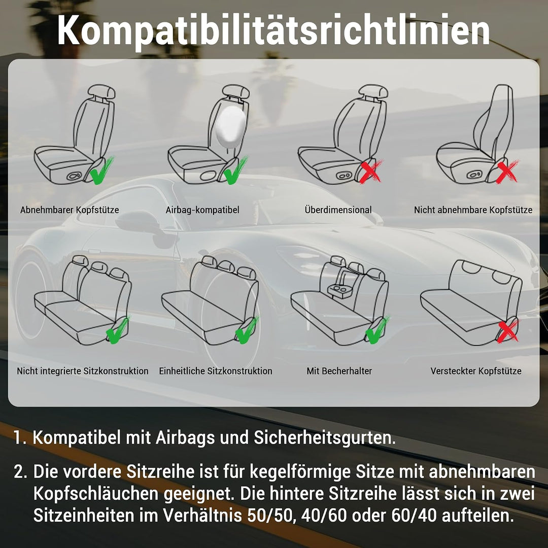 Hukl autositzbezüge für Toyota Yaris 1999-2026,Passgenau Abriebfest Pflegeleicht Echtleder 5-Sitzer
