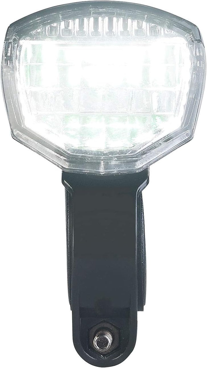 PEARL Fahrradlampe: Akku-Fahrradlicht mit Cree-LED &amp; Lenker-Halter, 120 Lumen, USB, IPX4 (Cree Fahrr