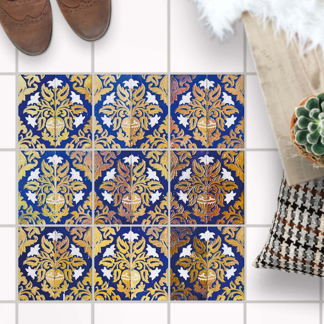 Fliesensticker für - [ Boden Fliesen ] - Aufkleber Folie Sticker für Fliesen Boden - Küche oder Bad