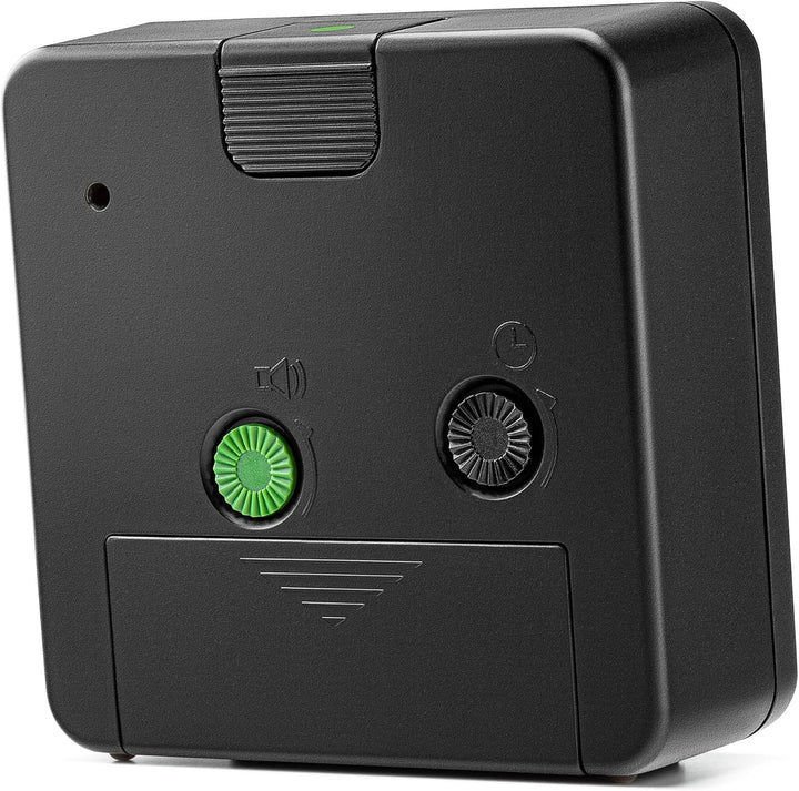 Braun Klassischer analoger Wecker Schlummerfunktion und Licht, ruhiges Quarzuhrwerk, Crescendo-Alarm