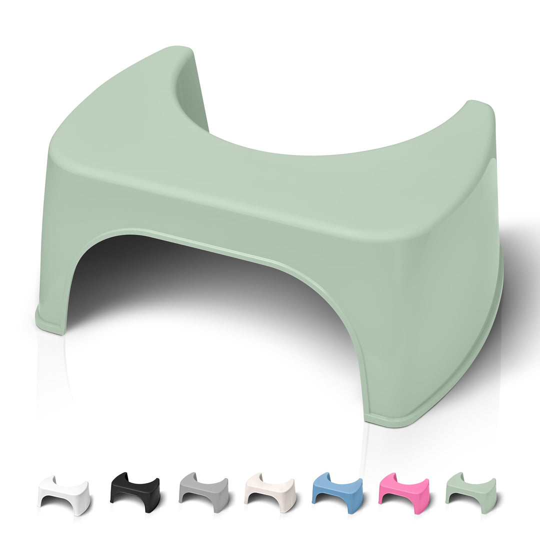 Well Care Toilettenhocker Grün - WC Hocker fur Erwachsene - Hergestellt aus Recyceltem Kunststoff -