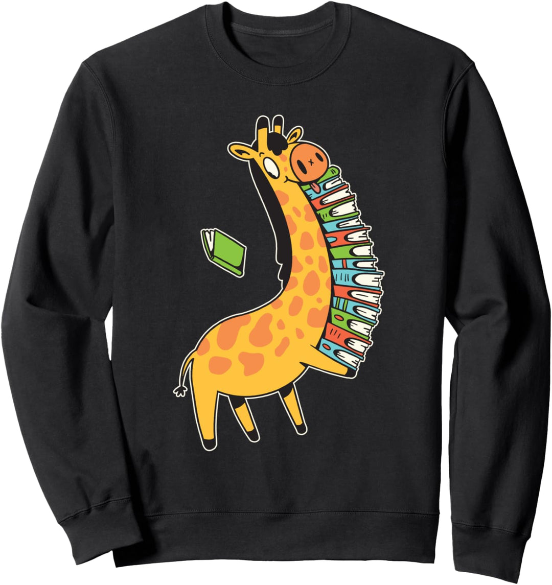 Giraffe Bücher Sweatshirt