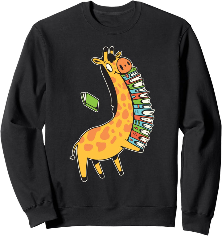 Giraffe Bücher Sweatshirt
